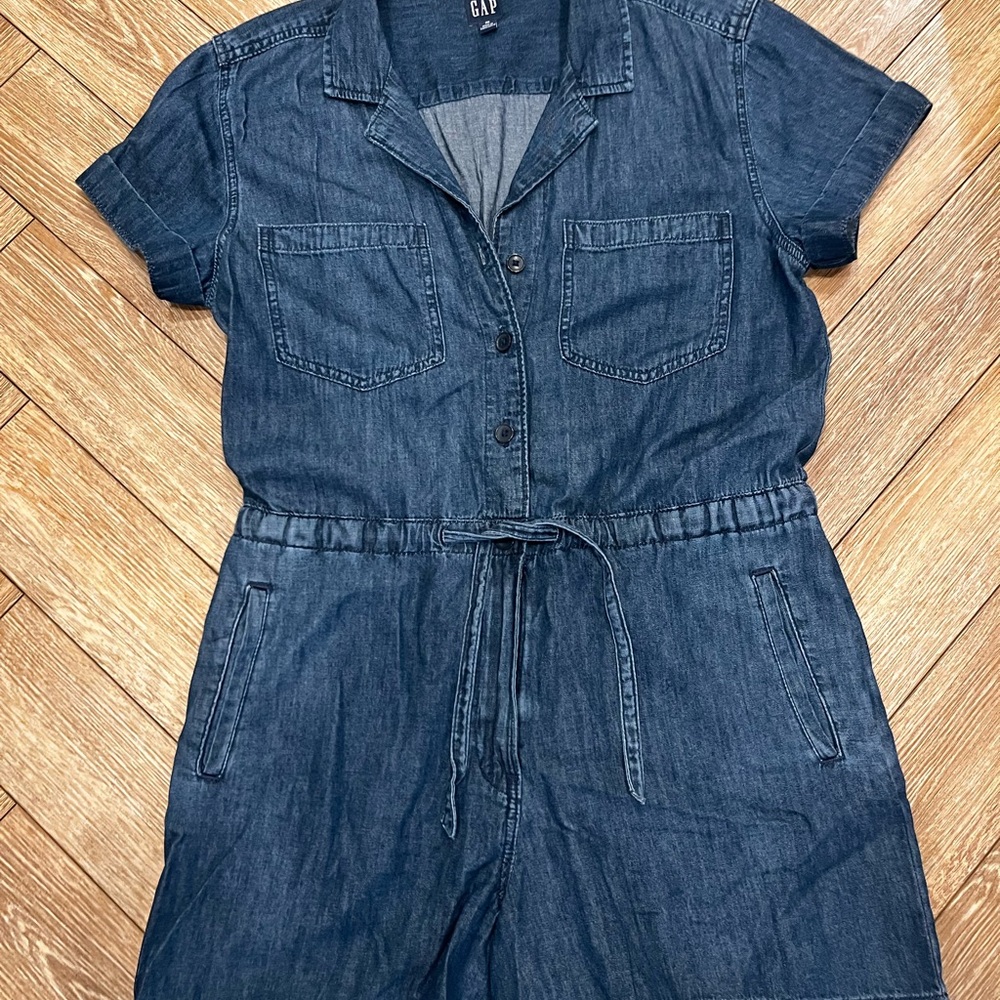 GAP Blue Denim Jumpsuit